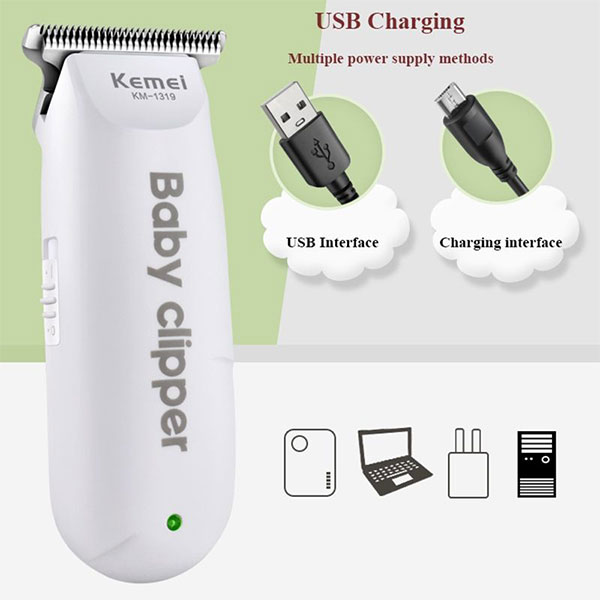Baby Hair Trimmer / Clipper Baby Hair Machine Kemei 1319 - Image 2