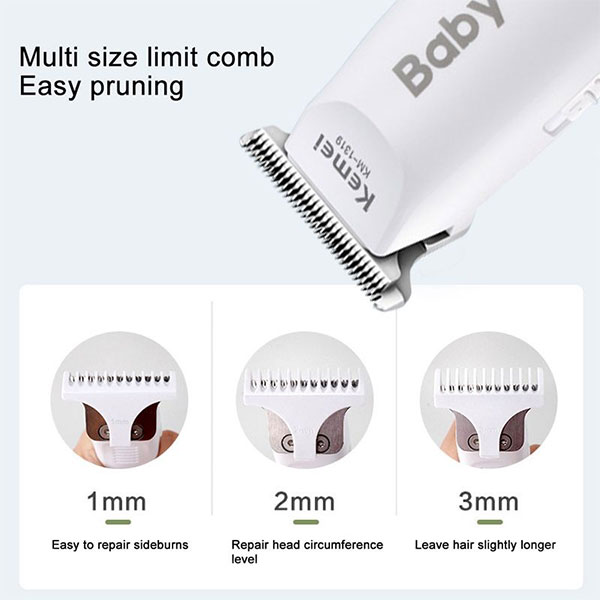 Baby Hair Trimmer / Clipper Baby Hair Machine Kemei 1319 - Image 3