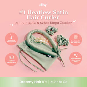 Dreamy Hair Kit in Mint to Be (Heatless Satin Hair Curls)