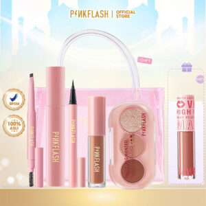 Eye Makeup Set 3 Shades Eyeshadow Matte Liquid Lipstik Ombrelips