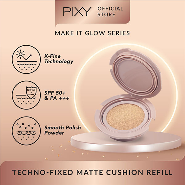 Techno - Fixed Matte Cushion 201 Neutral Beige Refill - Image 2